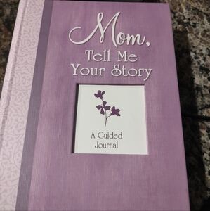 "Mom, Tell Me Your Story" Lavender Keepsake Guided Journal beautifully Hardcover